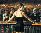 Fabian Perez THE BARTENDER painting